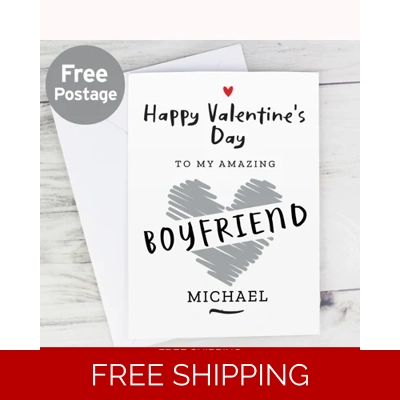 Personalised Happy Valentine's Day Card Personalised Happy Valentine's Day Card